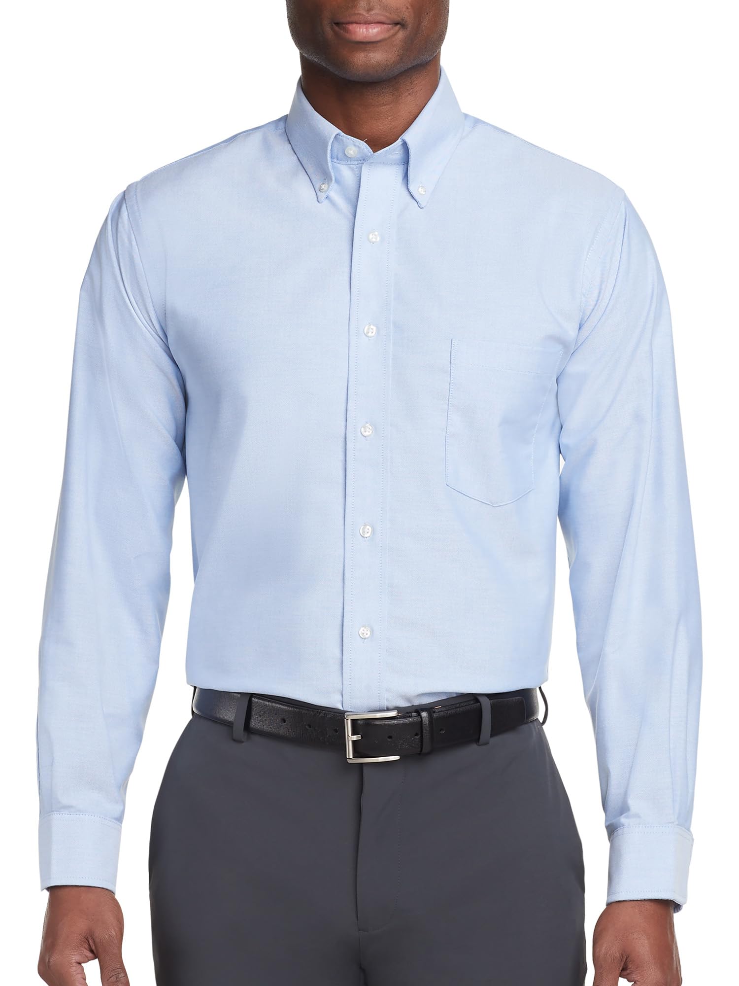 Van Heusen Men's Regular Fit Oxford Button Down Collar Dress Shirt Dress Shirt (
