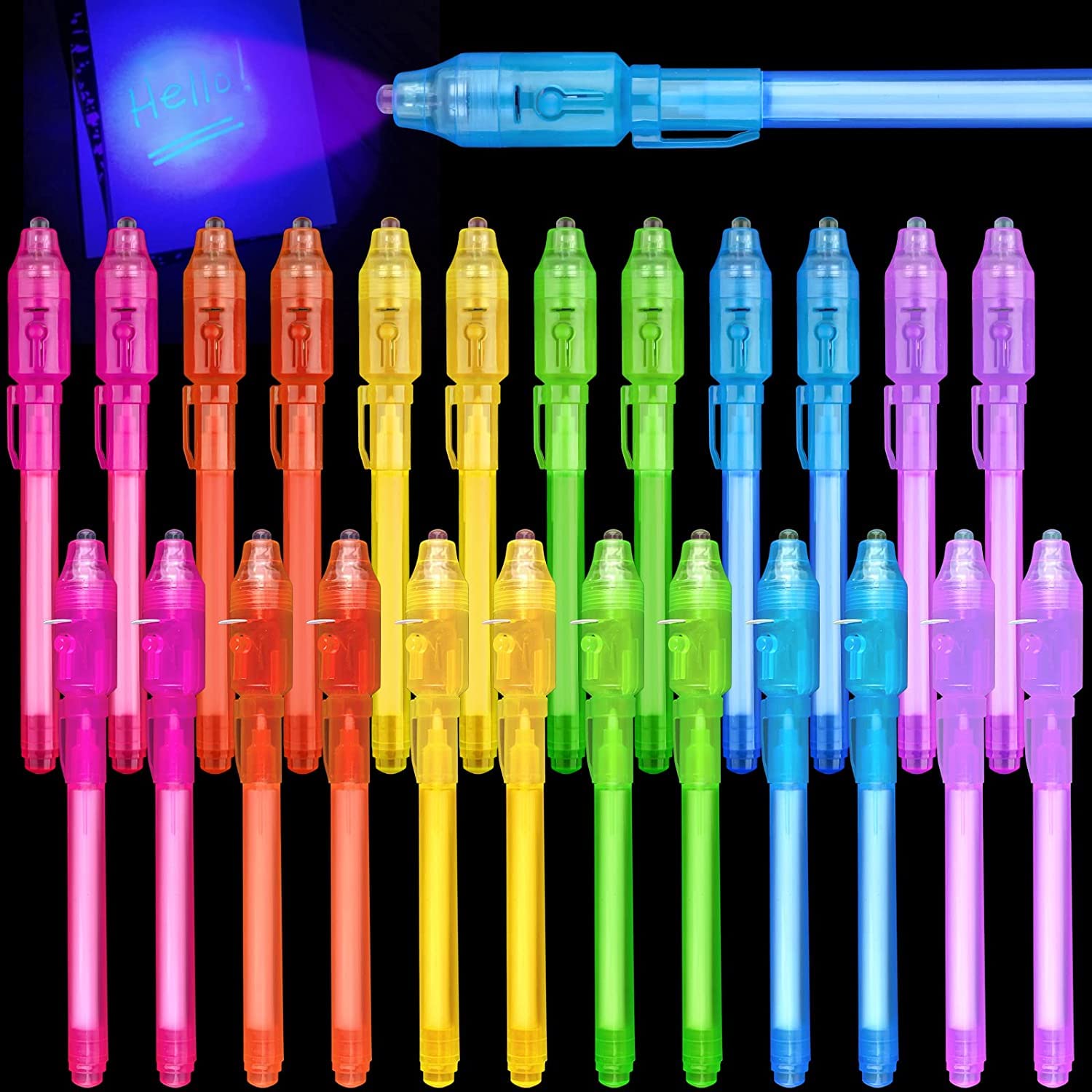 8 Pcs Invisible Ink Pen for Kids, Party Favors for Kids 6-12 Year, Spy Pen Secre