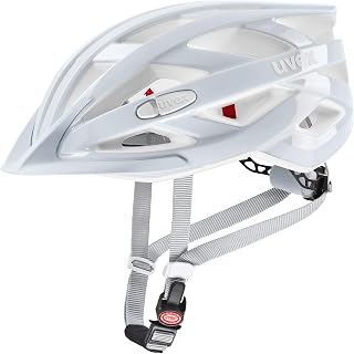 uvex i-vo 3D Unisex Lightweight All-rounder Helmet, Individual Size Adjustment, Expandable with LED Light, Cloud, 56-60cm