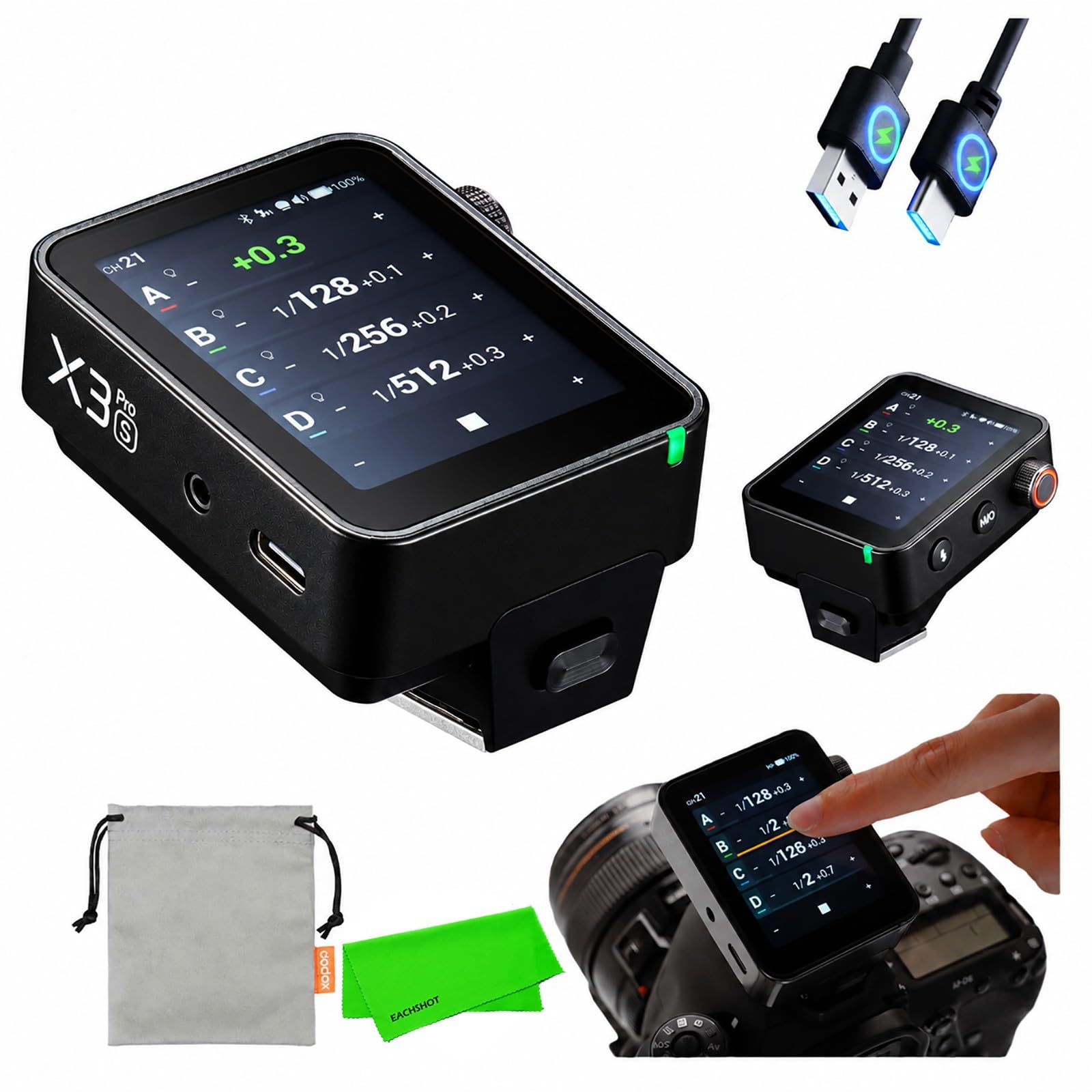GODOX X3 Pro S TTL Flash Trigger for Sony Camera A7III A7IV A6400 A6700