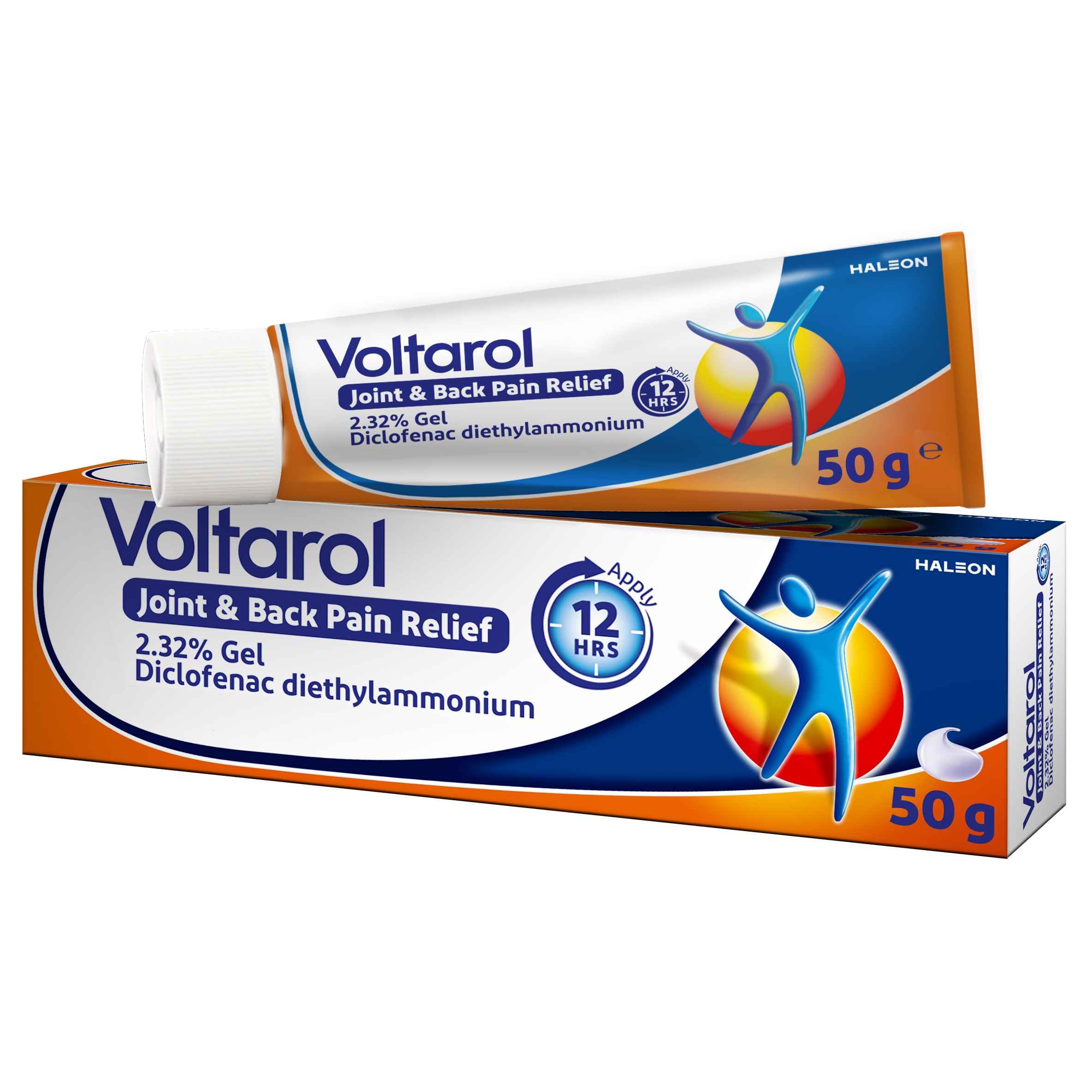 Voltarol Joint & Back Pain Relief Gel, Max Strength Diclofenac, 50 g | Diclofena