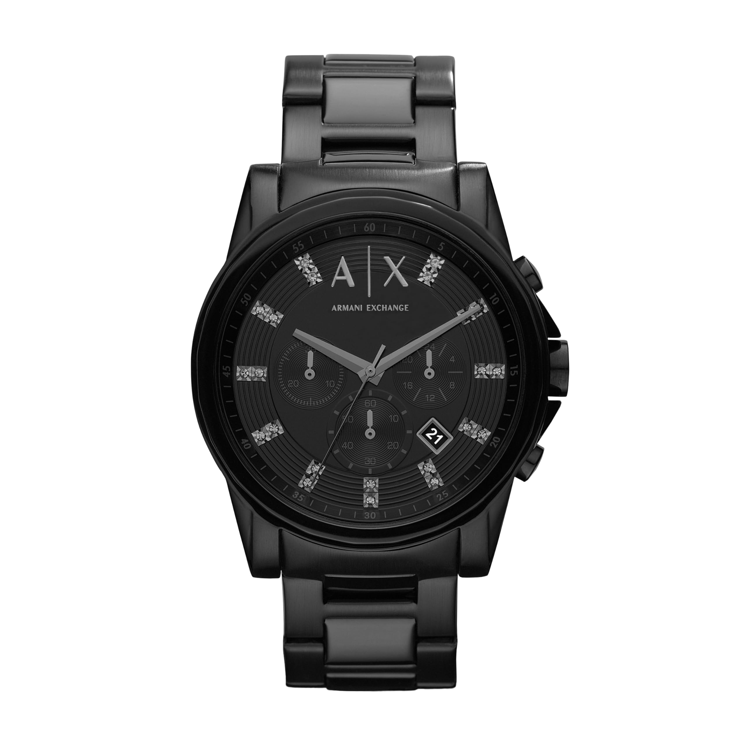 Armani Exchange Men's Watch, Chronograph Movement and 45mm Case with Stainless S