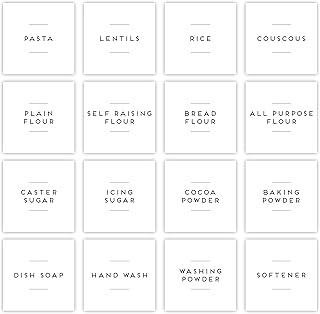 Custom Pantry Labels, Herbs & Spices, Baking, Kitchen, Laundry Room, Bathroom, Tea, Coffee, Sugar, Spice Labels, Minimalist Personalised Home Organisation Waterproof Stickers