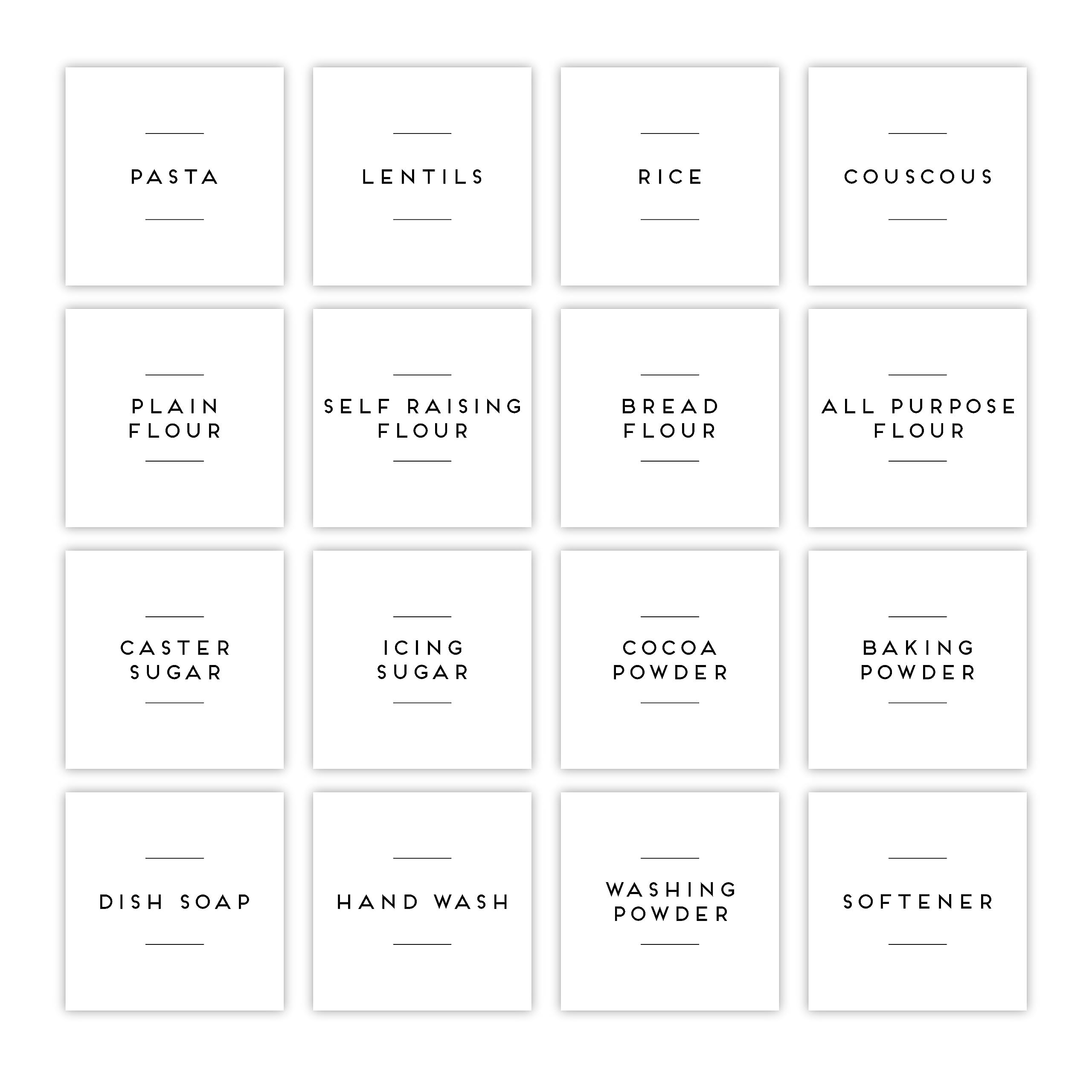 Custom Pantry Labels, Herbs & Spices, Baking, Kitchen, Laundry Room, Bathroom, T