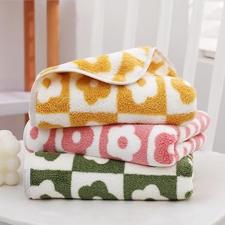 Hand Towels Set of 3 Super Soft 100% Cotton Floral Pattern Super Soft Highly Absorbent Decorative Hand Towels for Bathroom 13.7 x 29.5in