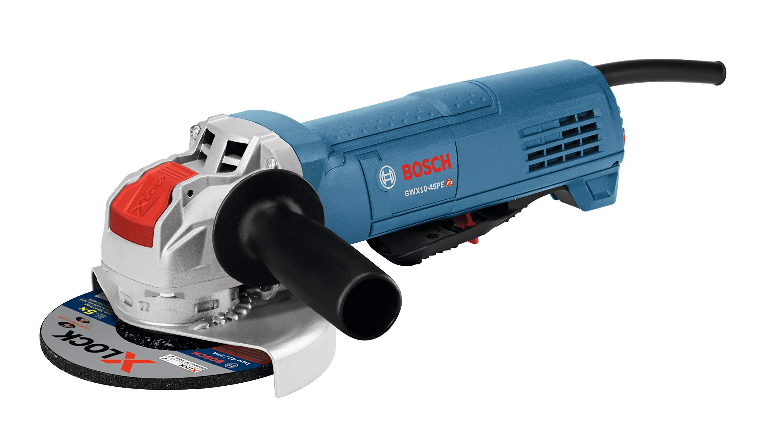 Bosch GWX10-45PE-RT 120V 10 Amp X-LOCK 4-1/2 in. Corded Angle (Renewed) | Paddle