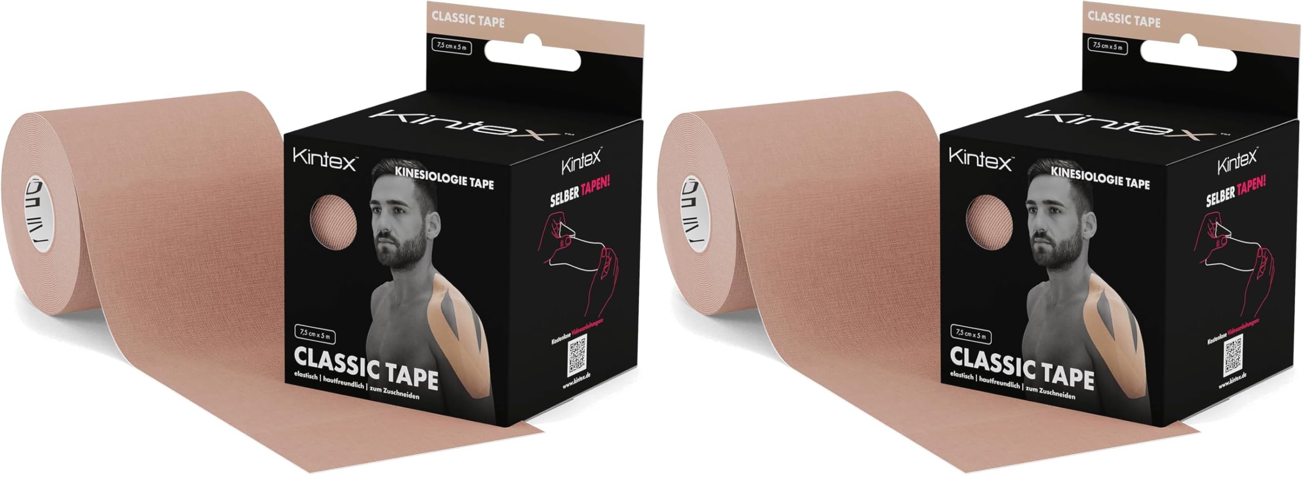 Kintex Nastro kinesiologico 7,5 cm x 5 m – Extra Largo e Impermeabile
