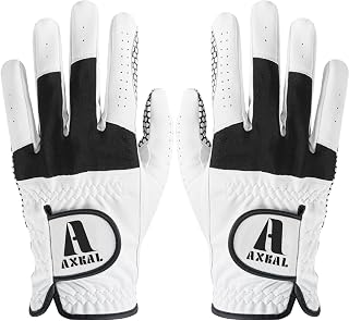 Golf Gloves Men Extra Grip Anti Slip 2 Pack/ 1 Pair, Left Right Hand Golf Gloves All-Weather Breathable with Durability Material Sizes S M ML L XL