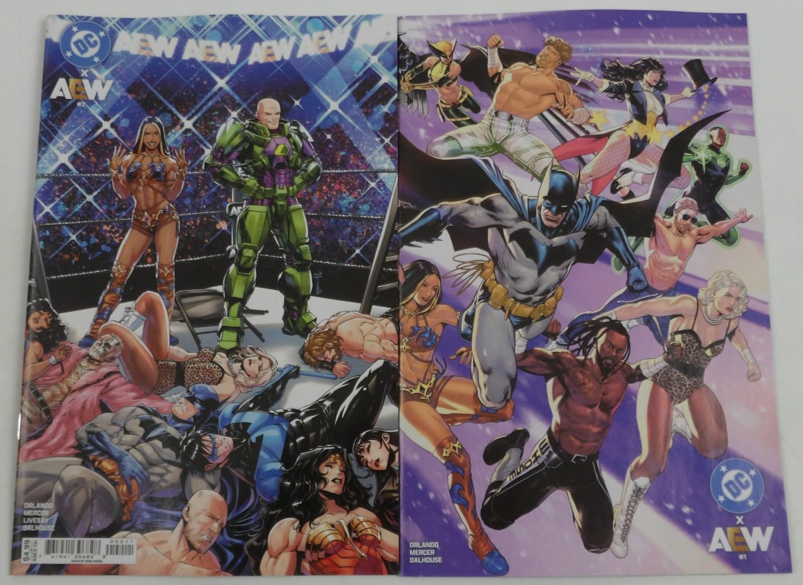 DC X AEW #1-2 complete series ; DC | 1st Prints - All Elite Wrestling - Batman -