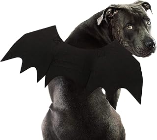 Rypet Dog Bat Wings Costume L, Dog Bat Costume for Halloween Cosplay Party | 5mm Felt Holds Wing Shape, Wide Adjustable Hook-and-Loop Straps, Stable Fit for Walking and Running, L Size for Large Dogs
