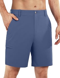Men's Golf Shorts 7"/ 10" Stretch Quick Dry Water Resistant Dress Casual Shorts with 6 Pockets Work Hiking Shorts