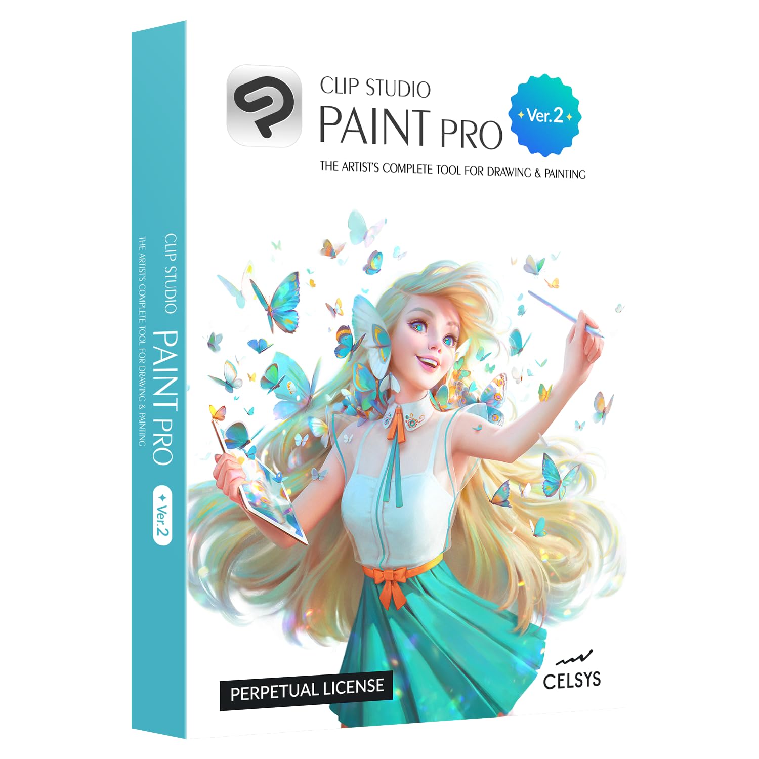 CLIP STUDIO PAINT PRO - Version 2 | Perpetual License | for Windows and macOS