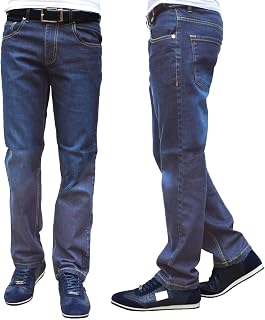 Men's Slim Fit Jeans, Classic Straight Leg Denim Trousers, Comfortable Casual Jeans for Work, Travel, Weekend Wear, Smart Casual Style & Everyday Casual Use