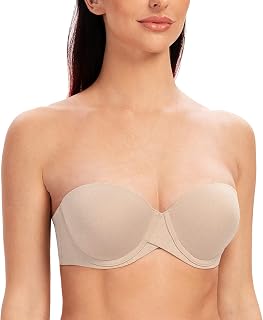 MELENECA - Women's Silicone Push Up Strapless Bra