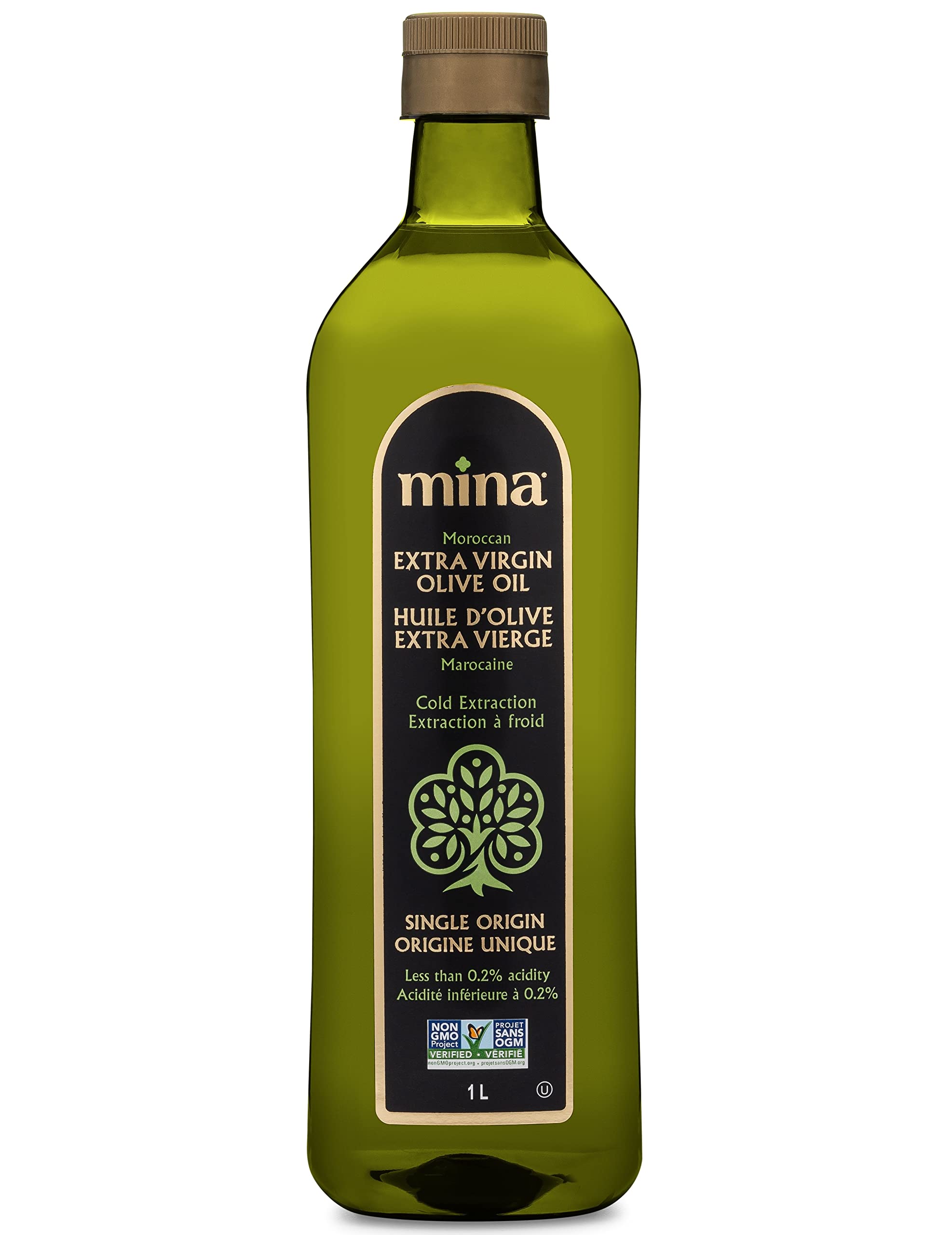 Mina Extra Virgin Olive Oil, Single Origin, Cold Extracted, Moroccan Olive Oil H