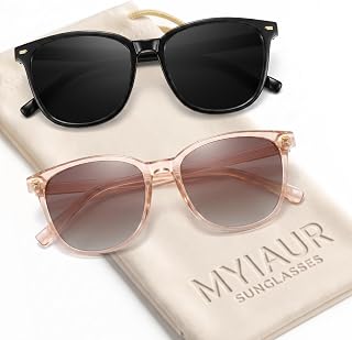 Myiaur Polarized Sunglasses for Women Mirrored Anti Glare UV400 Protection