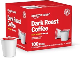 Amazon Saver Dark Roast Coffee Pods 100 CT (Previously Happy Belly)