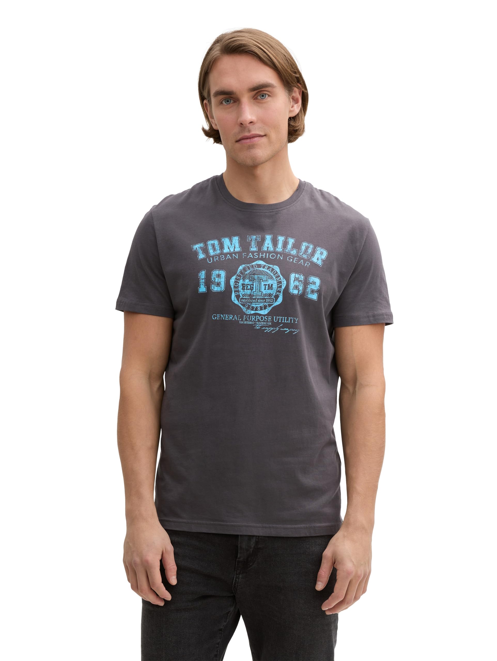 TOM TAILOR Men's 1037735 T-Shirt (Pack of 1)