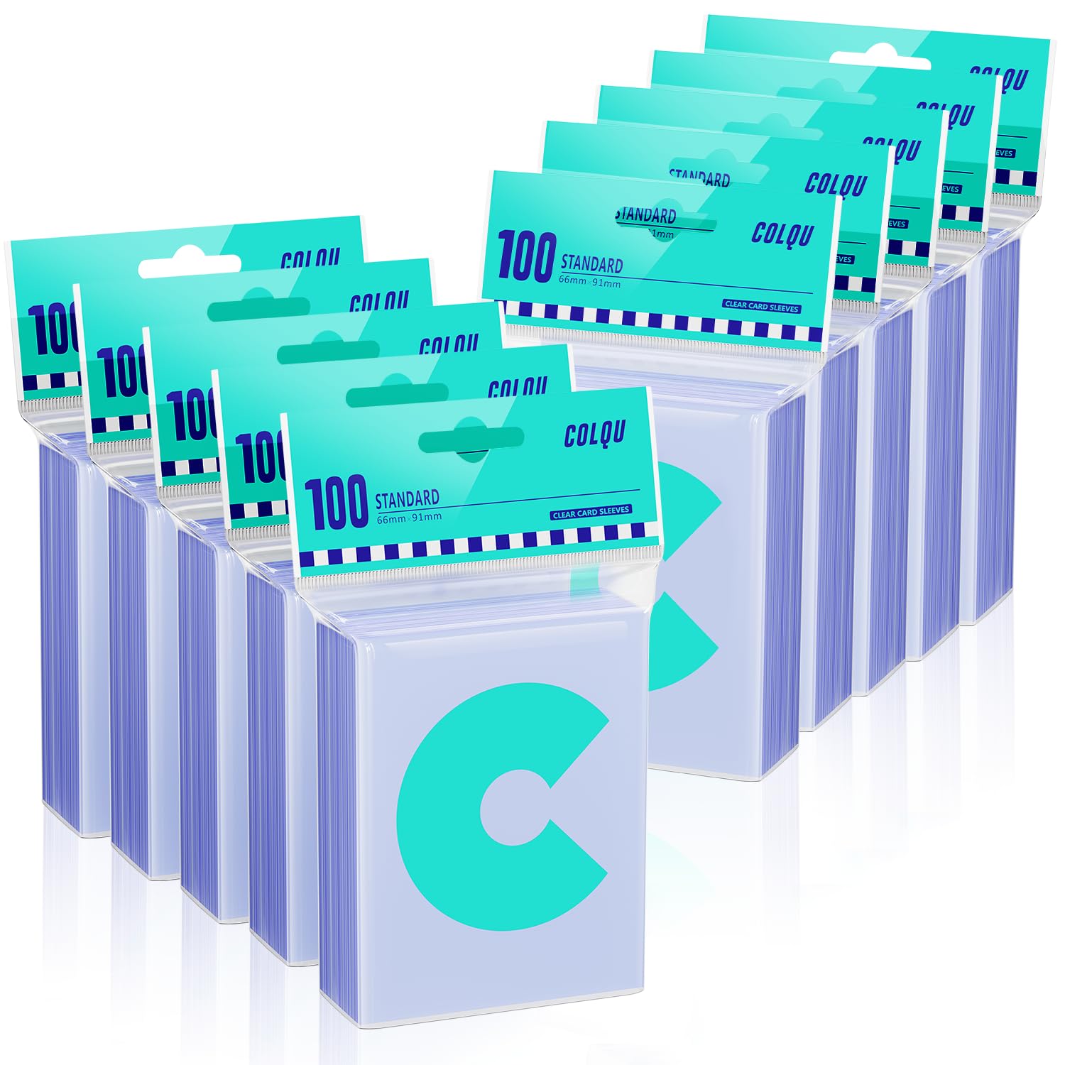 1000ct Card Sleeves for Trading Cards, Clear Soft Baseball Sports Sleeves | Soft