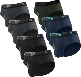 7-Pack Men's Underwear Briefs, Bamboo Rayon, Tagless, Moisture Wicking