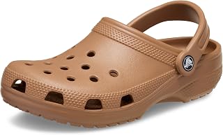 Crocs Classic Glitter Clog, Milk Chocolate, 37 EU