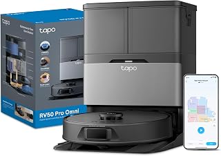 Tapo RV50 Pro Omni 15000Pa Robot Vacuum Cleaner with Mop, All in One Dock