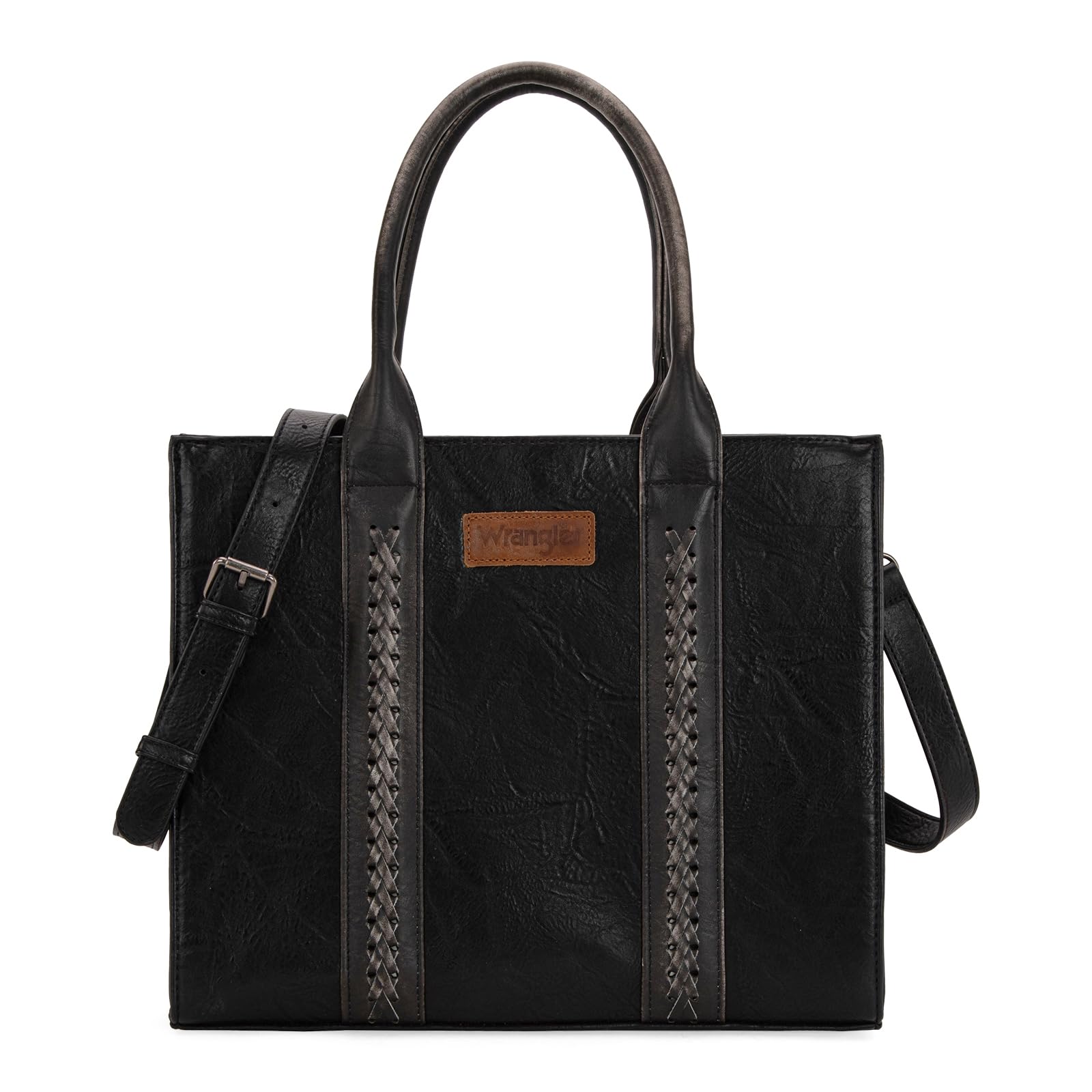 Wrangler, borsa a tracolla da donna, borsa a tracolla con cerniera, E-nero