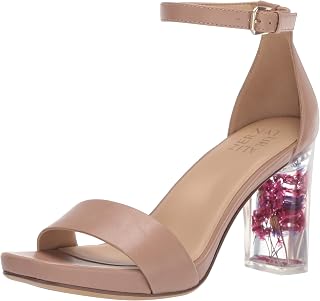 Naturalizer womens Joy Ankle Strap Heeled Dress Sandals Heeled Sandal