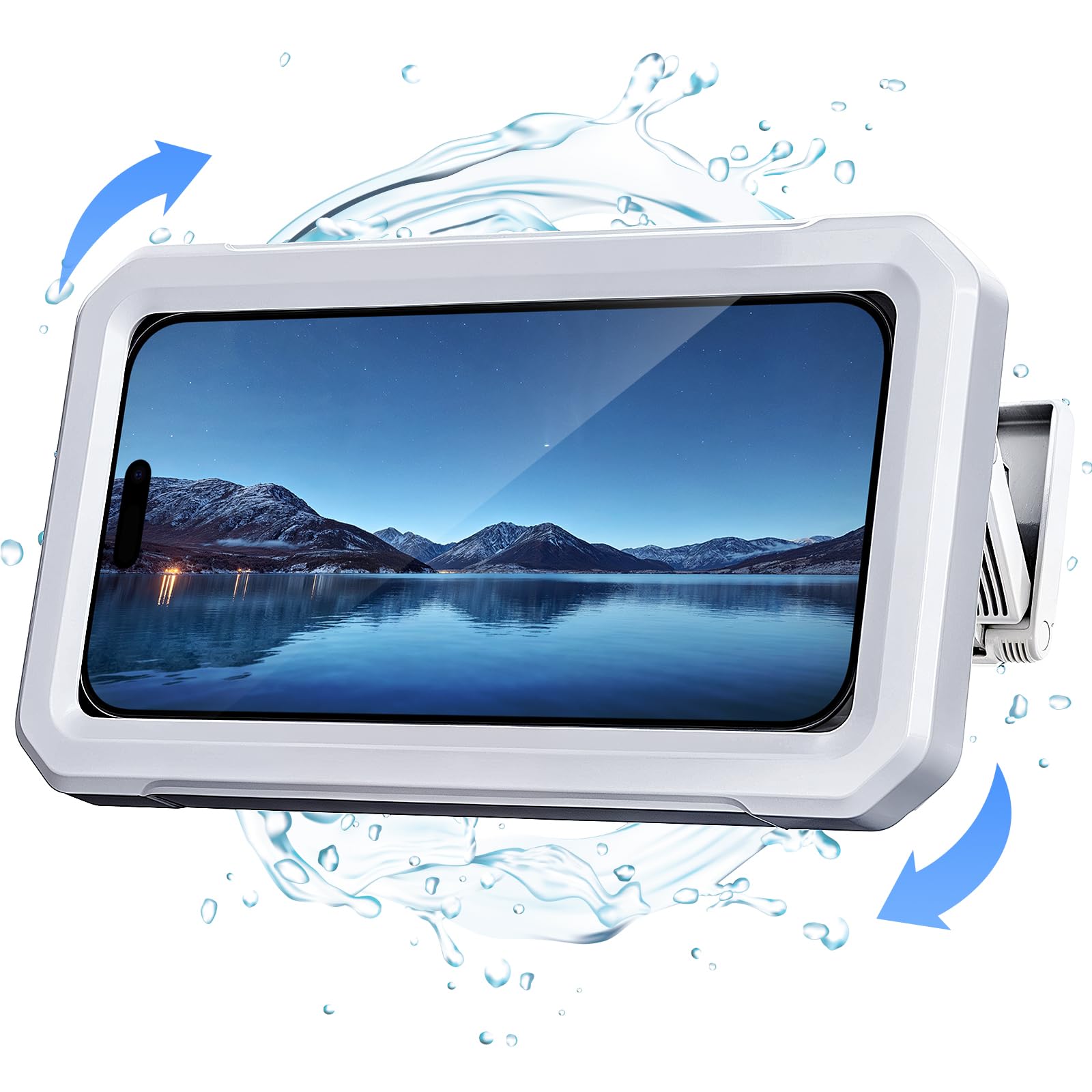 Coolpow Shower Phone Holder Waterproof【480°Rotatable】 Retractable Adjustable Sho