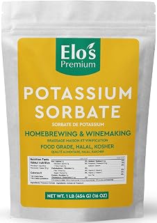 Potassium Sorbate (1LB/ 452g) by Elo’s Premium, Food Grade Great for Winemaking, Cooking and General Use, Packaged In Canada, Can Be Used As Preservatives