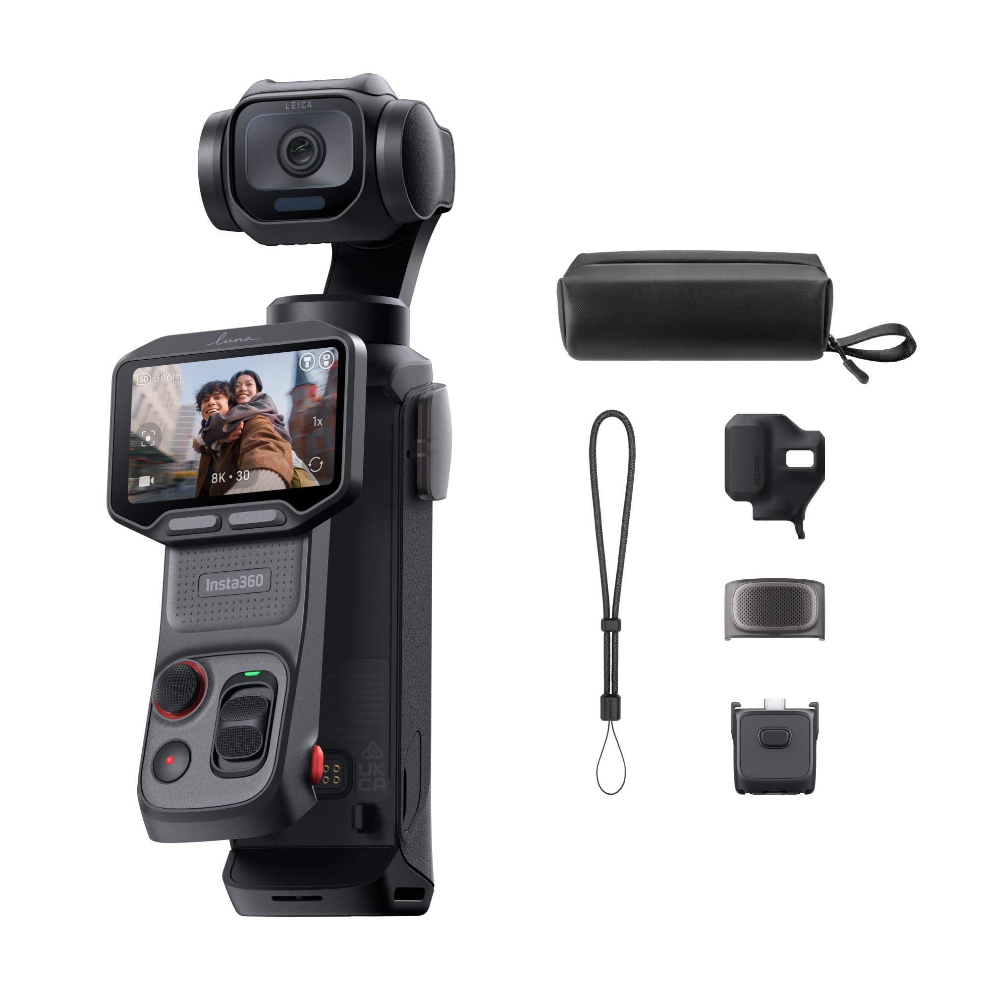 Insta360 Luna Pro - 8K Vlogging Camera with Leica Lens | Pocket Gimbal Camera, 1