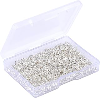 1000pcs 4mm Silver Plated Metal Open Jump Rings Round Connectors for DIY Jewelry Making Bracelet Necklace Repair