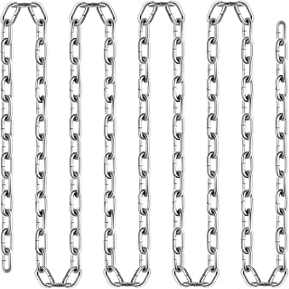 VEVOR Grade 30 Chain 3/16 Inch by 100Ft Length Zinc Plated Grade 30 Chain for Towing Logging Agriculture and Guard Rails