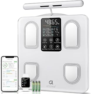 arboleaf Bathroom Scales with Manual Sensors and Large LED Display