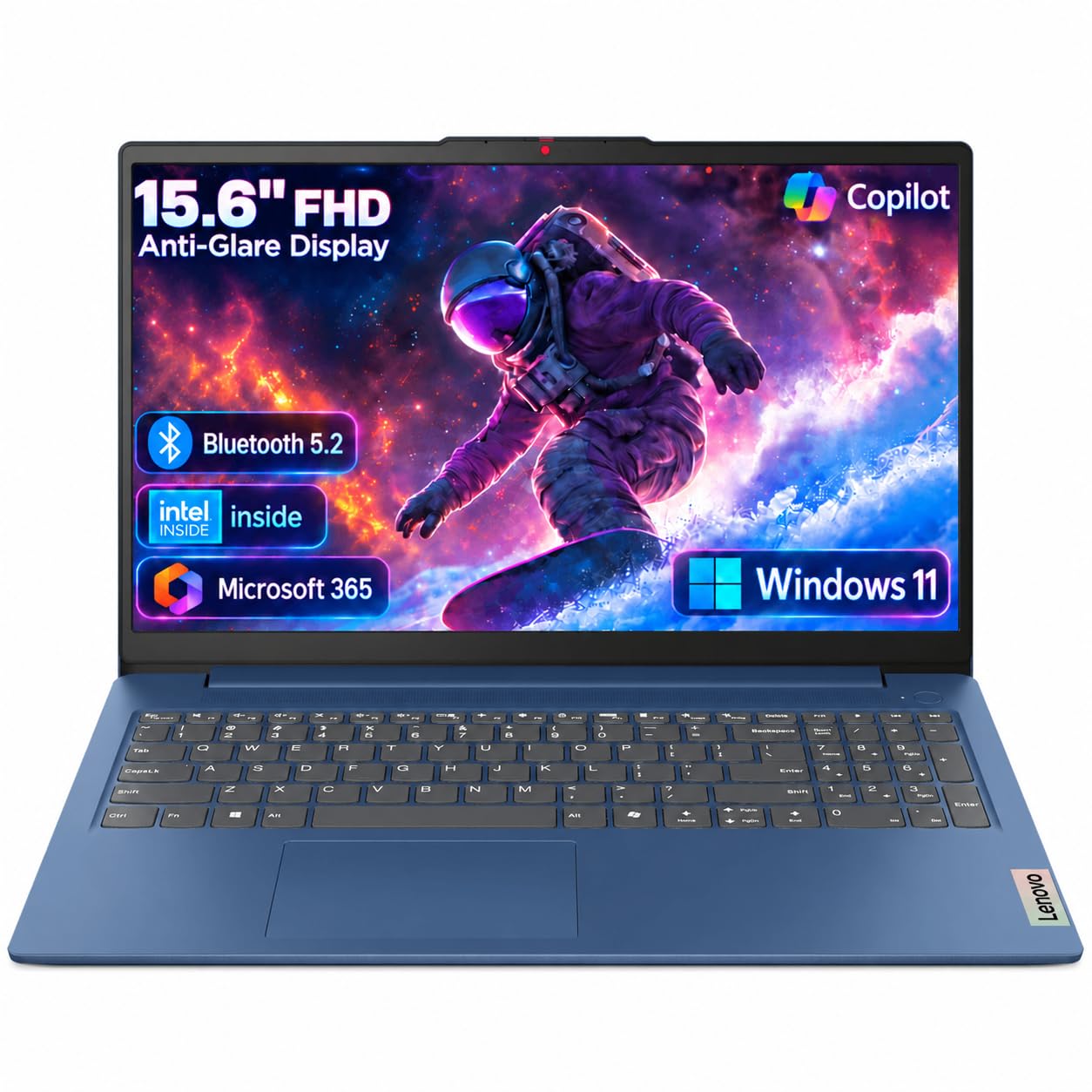 Lenovo Business 15.6" FHD Laptop, Intel Processor, 8GB DDR5, 128GB Storage | 1TB