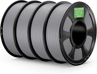 DEEPLEE PLA+ 2.0 Filament 1.8mm, Pack 4 x 1kg, Grey | Impact resistance, low deformation, excellent adhesion between layers, precise winding and low clogging