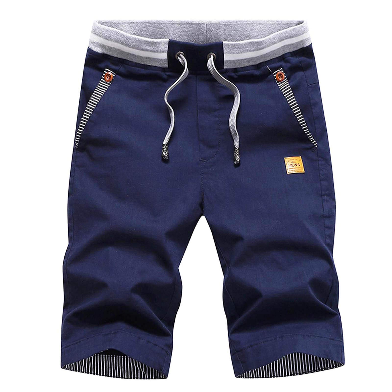 JustSun Men's Cotton Chino Breathable Short Shorts Man