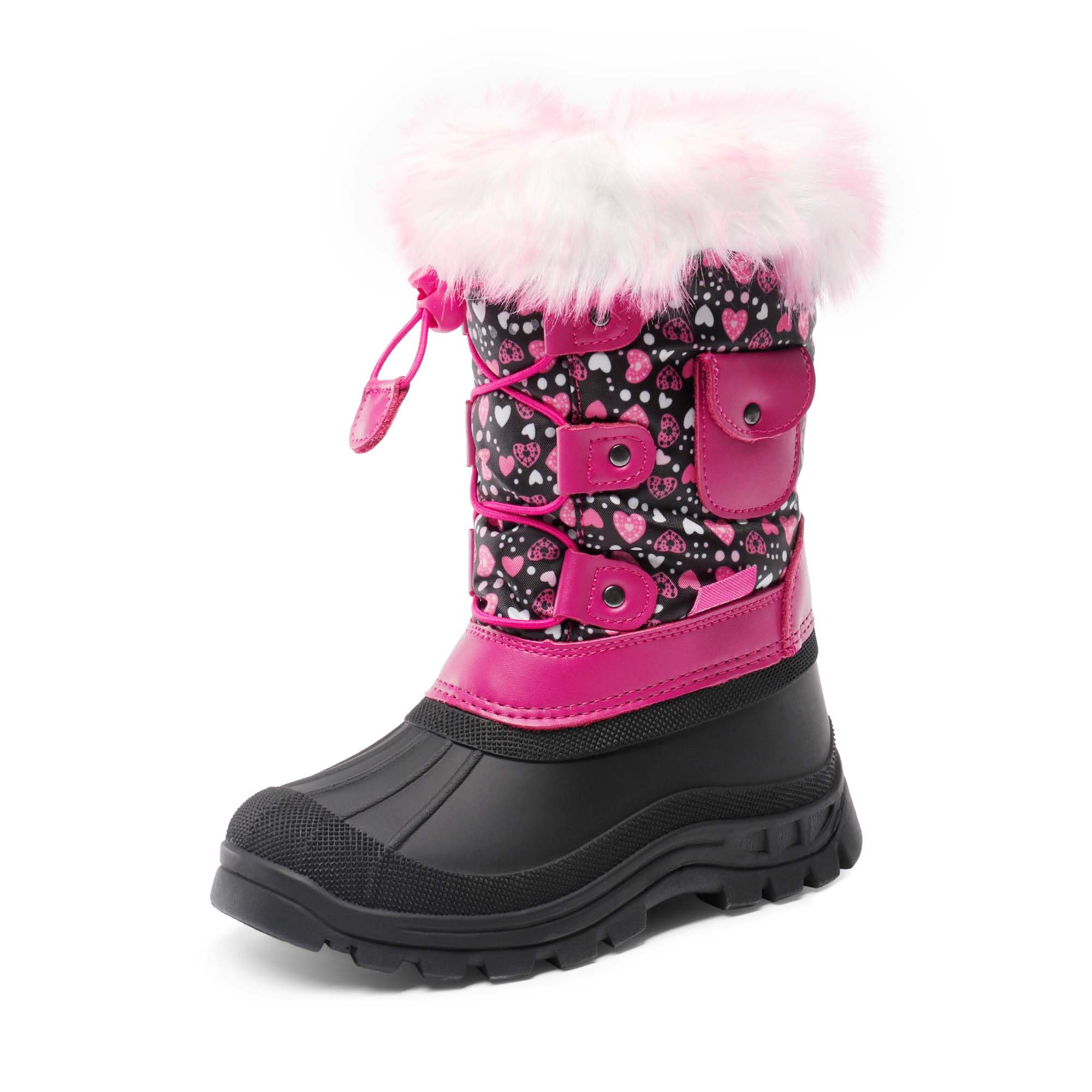DREAM PAIRS Kids Waterproof Winter Snow Boots | for Girls Boys,Non-slip,Warm Coz