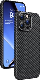 memumi 1500D Aramid Fiber Case for iPhone 15 Pro Max, 0.5mm Ultra Thin [100% Aramid Fiber] Military Grade Anti-Fall Protection Cover for iPhone 15 Pro Max, 1500D Minimalism
