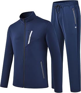 MoFiz Men Tracksuits Sets Joggers Workout Running Sweat-Suit Sportswear Set