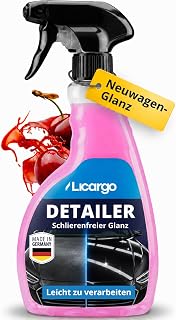 LICARGO Detailer Auto (500ml) – Quick Detailer mit Tiefenglanz & Abperleffekt, Auto Sprühversiegelung zur Lackpflege aussen, Lackreiniger für alle Oberflächen, Versiegelungsspray & Abperlschutz