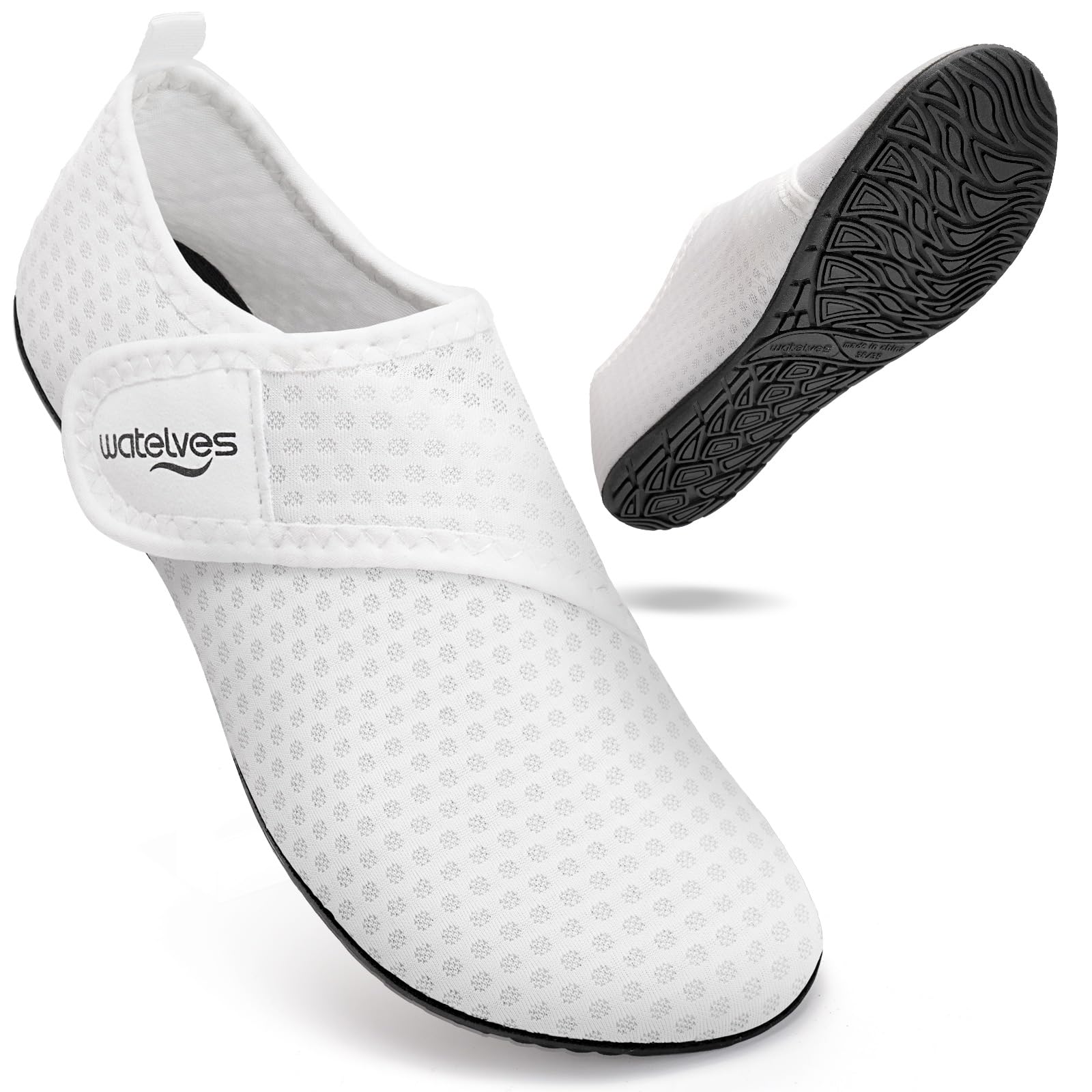 WateLves Badeschuhe Wasserschuhe Herren Damen Schwimmschuhe Strandschuhe Aquasch
