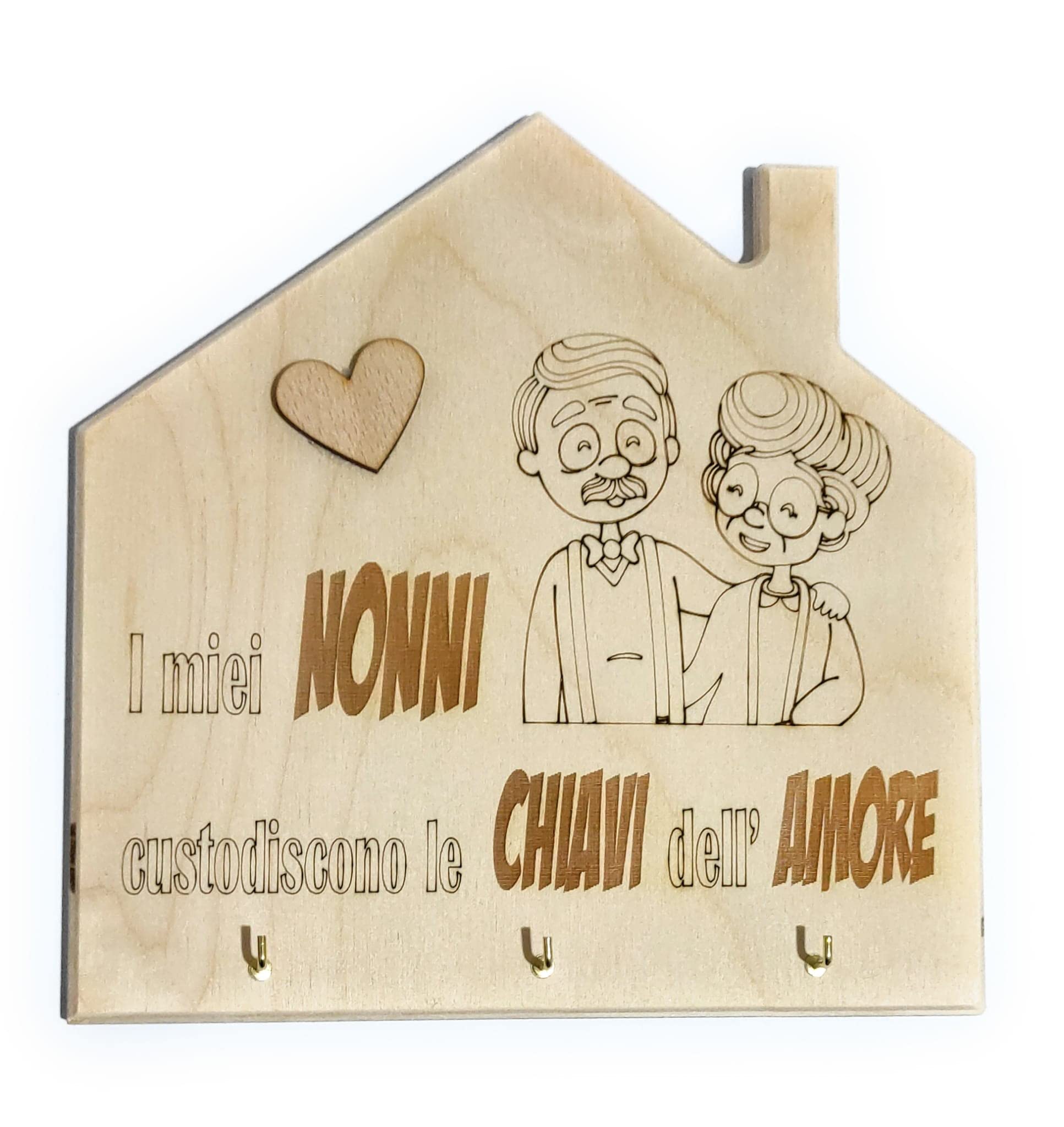 Grandparents House Wall Keyring / Grandparents Gift Idea/Grandparents Day Gift/G