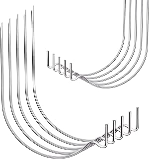 FURHUA 30pcs Super Hook Picture Hangers, Drywall Hooks for Hanging Pictures, Wall Hooks, Picture Hanging Kit，Hang Shelves, Mirrors, Art, Clock