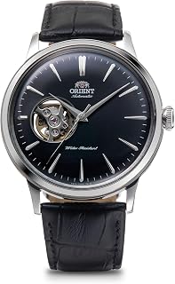 ORIENT Classic semi Skeleton Mechanical Watch RN-AG0007B Men's, ブラック, Mechanical