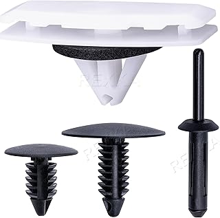 Rexka 60pcs Fender Flare Hardware Kits for Jeep Wrangler JL 2018-2024 Jeep Gladiator 2020-2023 JT Ram 1500 68526185AA 6506007AA 6506293AA 6505411AA Jeep Fender Clips