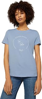 TOM TAILOR Women's 1032050 Basic T-Shirt with Print (Pack of 1)