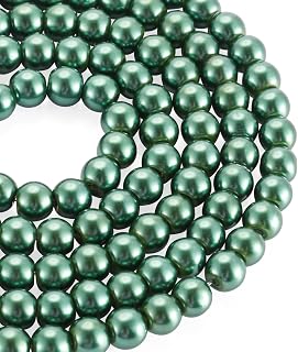 About 195pcs 3mm Round Glass Beads Dyed Beads Spacer Loose Purple Round Pearl Beads for DIY Jewelry Making Earrings Necklaces Bracelets Craft Making Vase Fillers