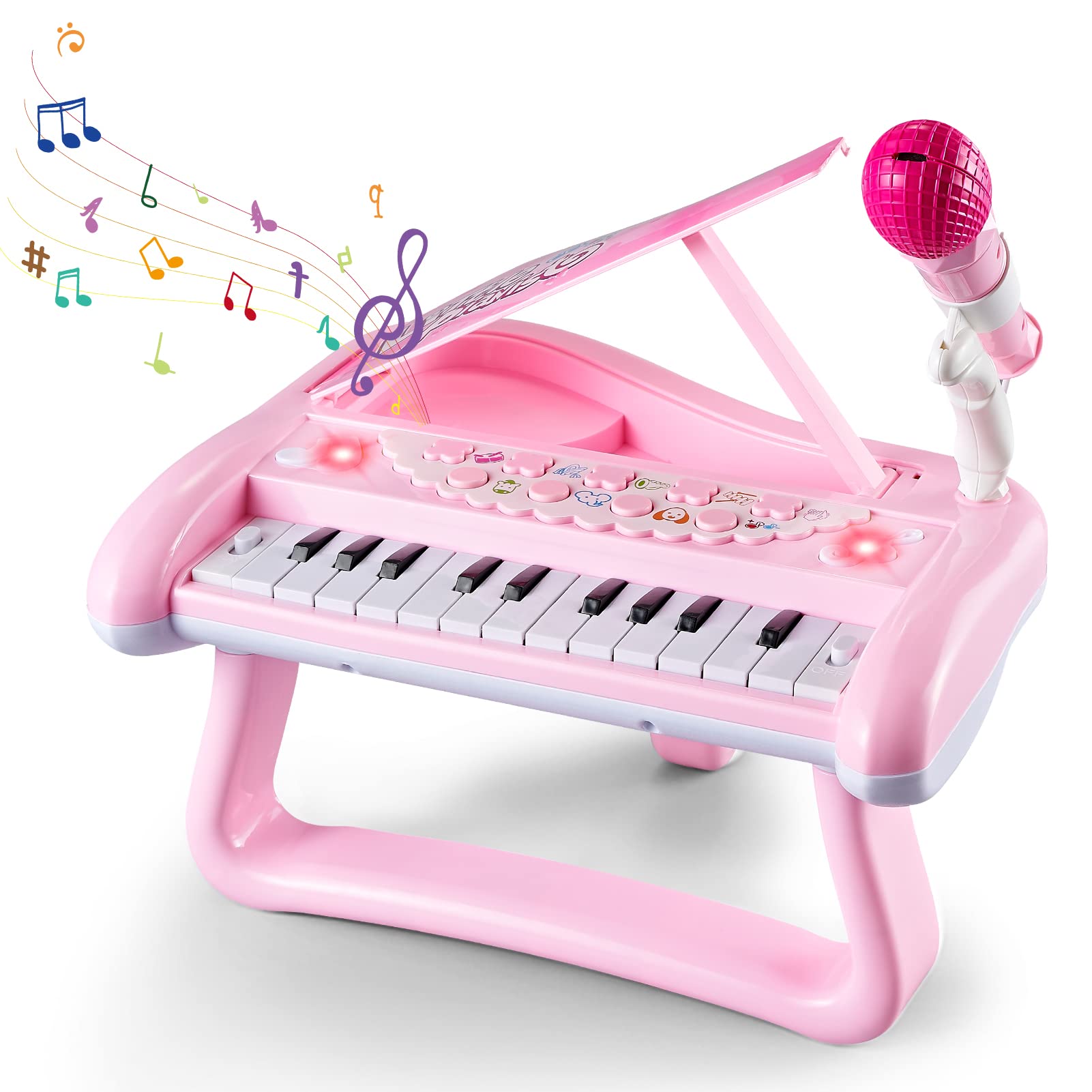 Baby Piano Girls Toy First Birthday Gifts for 1 2 3 Years Old Toddler Keyboard f