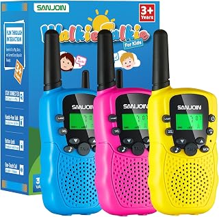 Walkie Talkies for Kids Games Outdoor Toys for 3-12 Year Old Boys Girls | 3 Miles Range Walkie Talkie to Camping, 4 Year Old Girl Gifts for 3 4 5 6 7 8 9 Year Old Boy Girl Gift